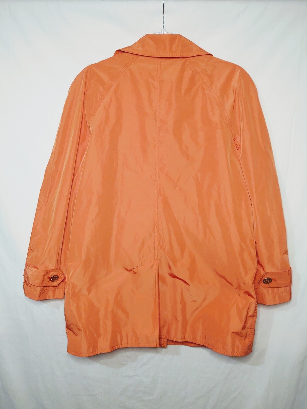 Lauren Ralph Lauren Orange Rain Jacket Sz PM - Picture 3 of 7